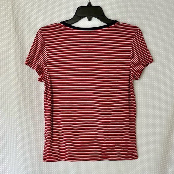 American Eagle Outfitters Stripe Pattern Crewneck T-shirt - Picture 4 of 5